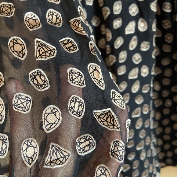 Long sleeve semi-sheer mini dress - Picture 3 of 8